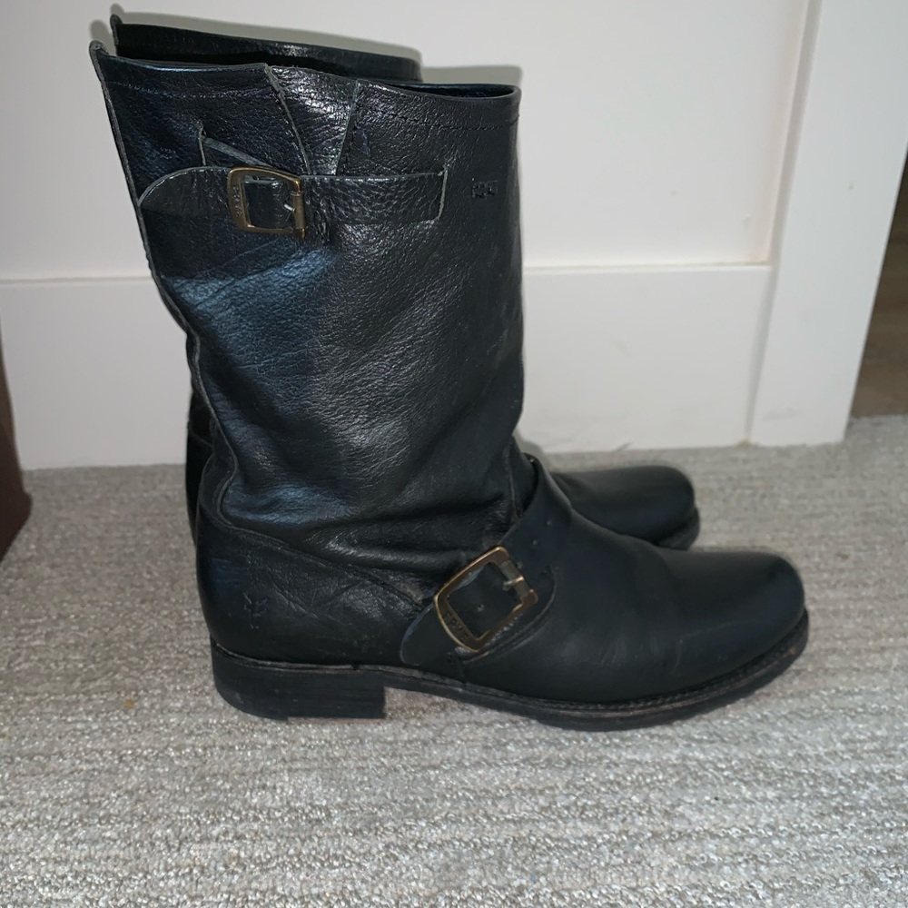 Frye Veronica Short Boots Women’s 10 Black leather